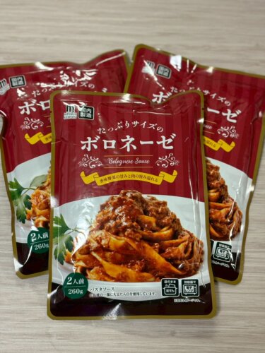 【業スー神コスパ】たっぷりサイズのボロネーゼが想像以上にウマかった件｜2人前×3袋298円の衝撃レビュー！！